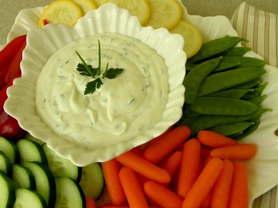 Herbed Goat Cheese Dip for #Easter #SundaySupper