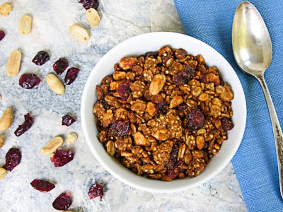 Peanut Butter and Quinoa Granola