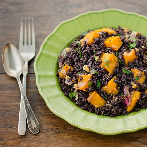 Black Rice with Butternut Squash