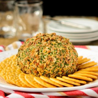 Brandied Triple Cheese Ball for #SundaySupper