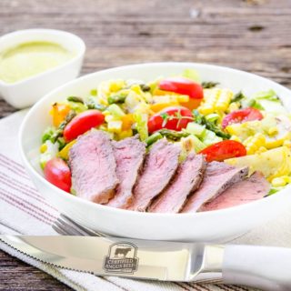 Grilled Vegetable Steak Salad for #SundaySupper #GrillTalk