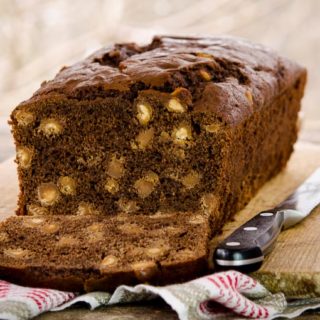 Chocolate Peanut Butter Chip Quick Bread for #BreadBakers