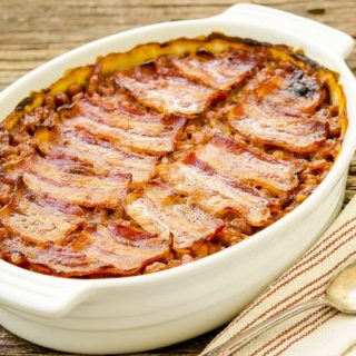 Baked Beans with Bacon for #SundaySupper