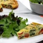 Chorizo Tomato Spinach Frittata