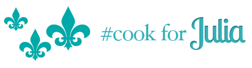 Cook For Julia Teal Logo #CookForJulia