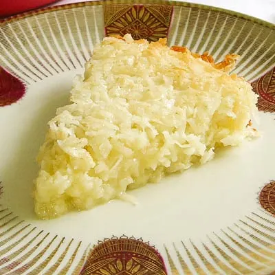 Self-Crust Coconut Pie Slice