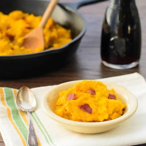Skillet Buttercup Squash with Bacon | Magnolia Days