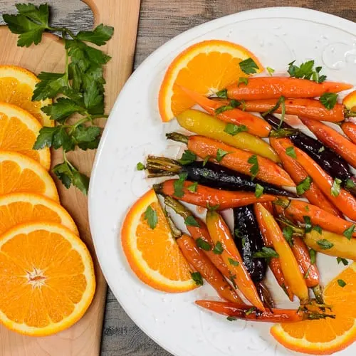 Roasted Baby Carrots with Madeira Orange Glaze | Magnolia Days