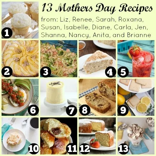 Mother's Day Recipes Collage for Holiday Food Party