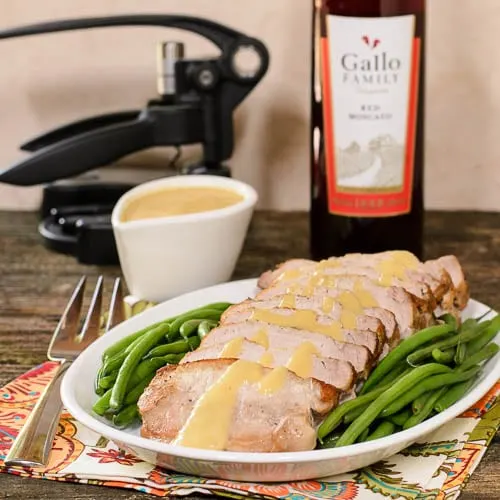 Pork Roast with Peach Moscato Sauce | Magnolia Days