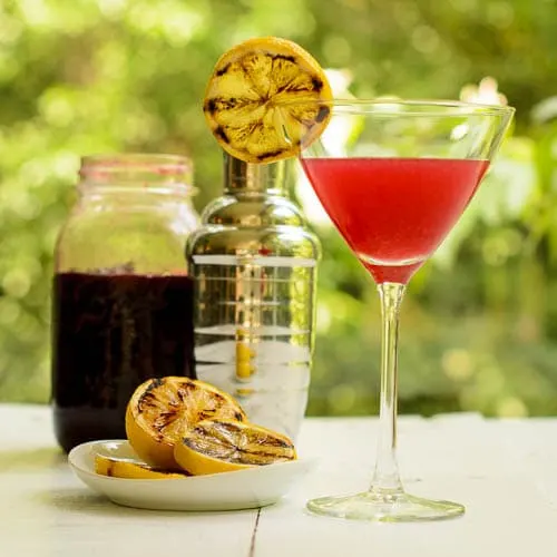 Grilled Lemon Cherry Drop Martini | Magnolia Days