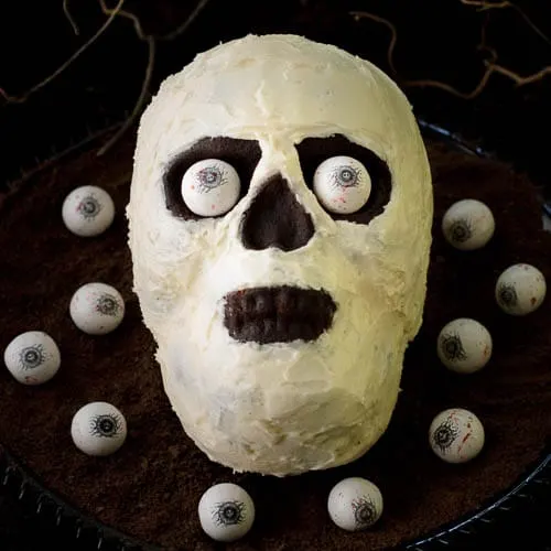 Chocolate Potato Skull Cake | Magnolia Days