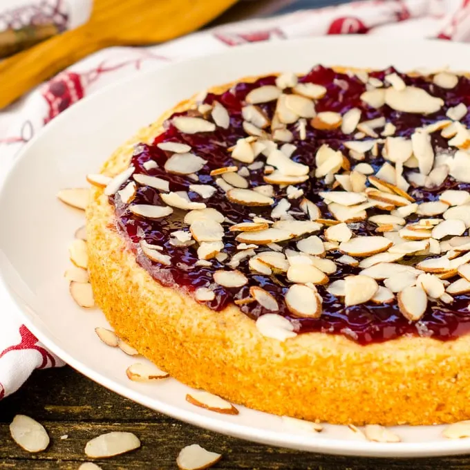 Raspberry Almond Torte | Magnolia Days