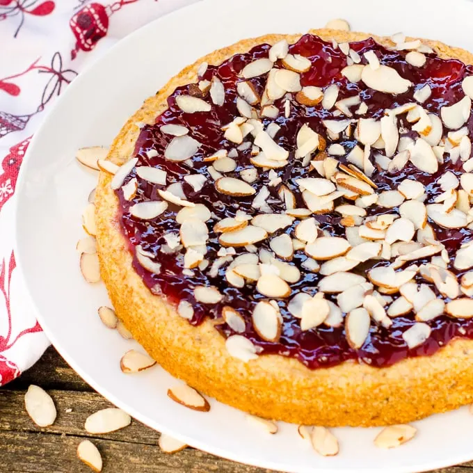 Raspberry Almond Torte | Magnolia Days