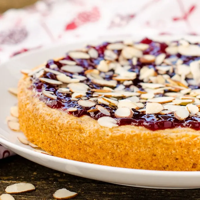 Raspberry Almond Torte | Magnolia Days