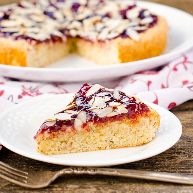 Raspberry Almond Torte | Magnolia Days