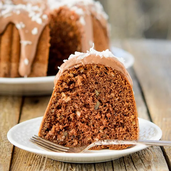 Chocolate Italian Cake with Chocolate Cream Cheese Glaze | Magnolia Days