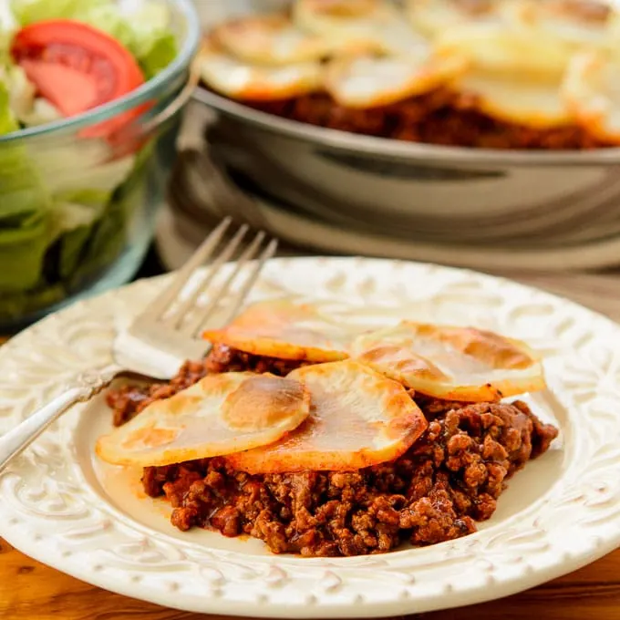 Potato Topped Sloppy Beef Skillet | Magnolia Days