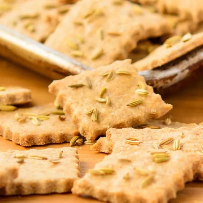 Rye Fennel Crackers | Magnolia Days