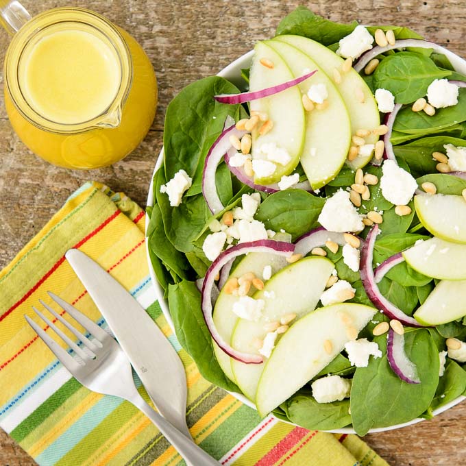 Spinach Salad with Honey Tangerine Dressing | Magnolia Days