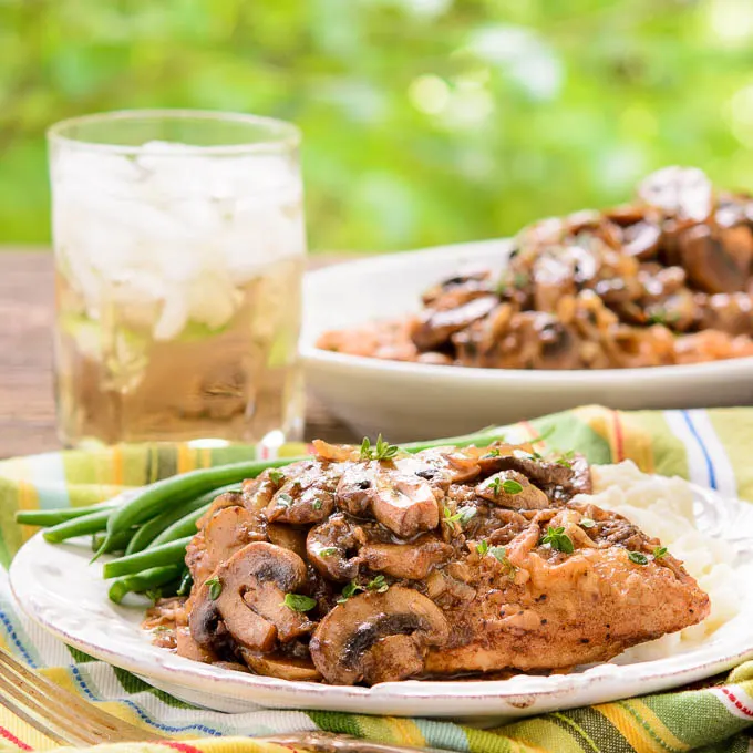 Garlicky Balsamic Chicken and Mushrooms | Magnolia Days