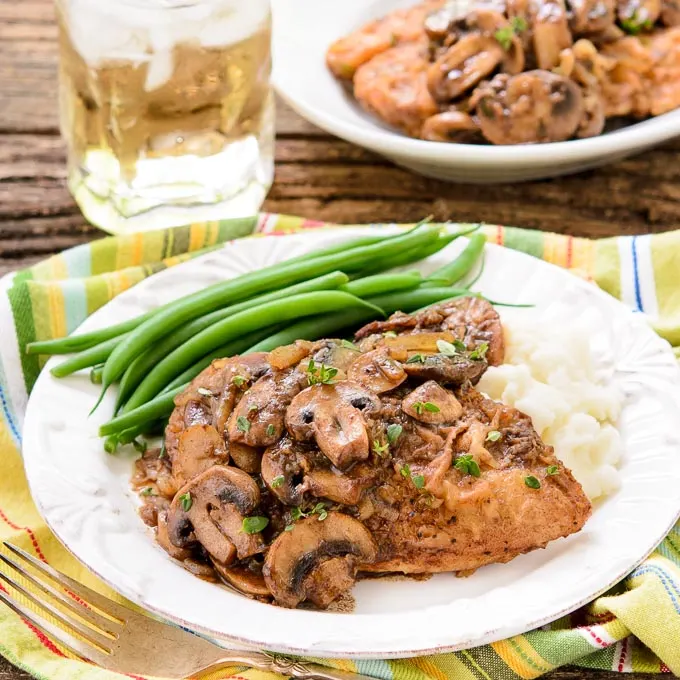 Garlicky Balsamic Chicken and Mushrooms | Magnolia Days