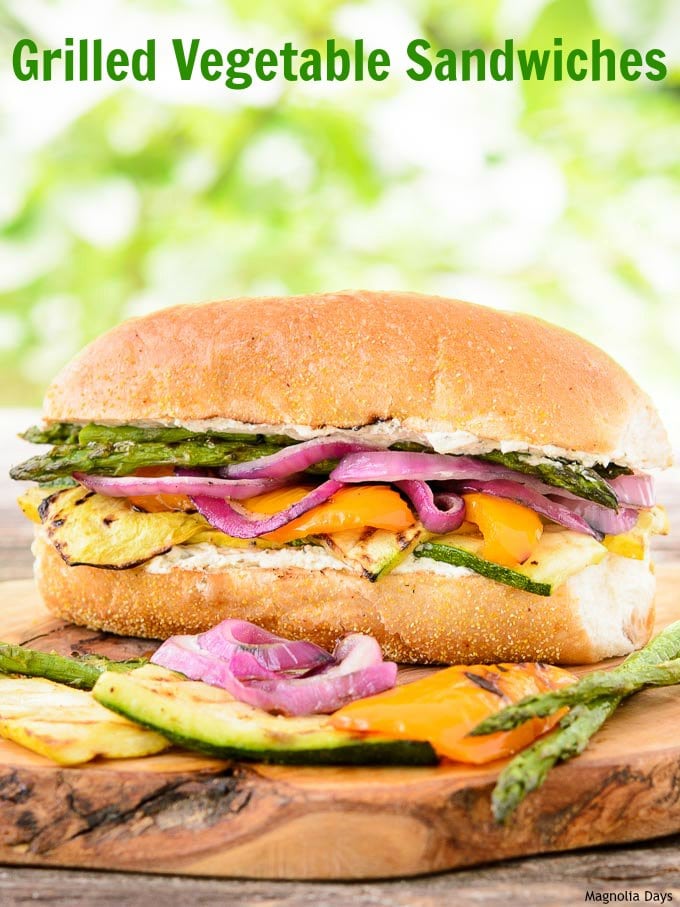 Grilled Vegetable Sandwiches | Magnolia Days