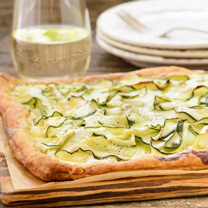 Herbed Goat Cheese and Zucchini Tart | Magnolia Days