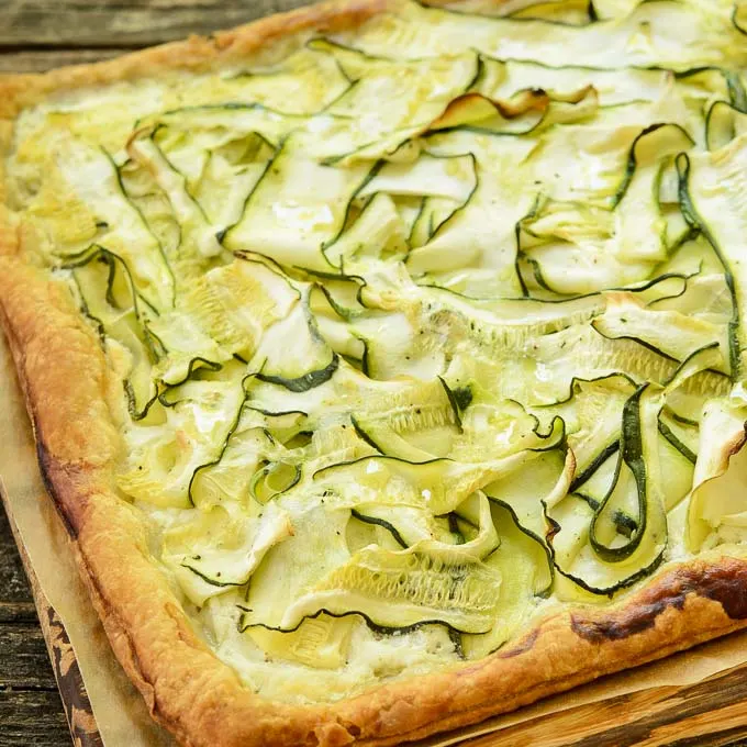 Herbed Goat Cheese and Zucchini Tart | Magnolia Days