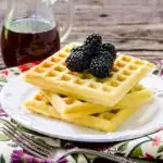 Cornmeal Buttermilk Waffles | Magnolia Days