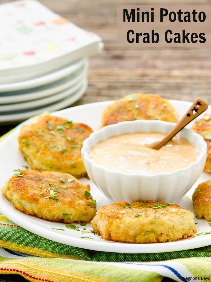 Mini Potato Crab Cakes | Magnolia Days