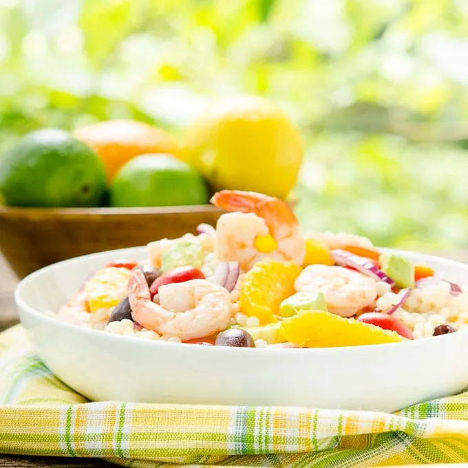 Citrus Shrimp Couscous Salad | Magnolia Days