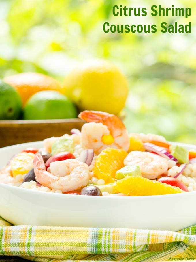 Citrus Shrimp Couscous Salad | Magnolia Days