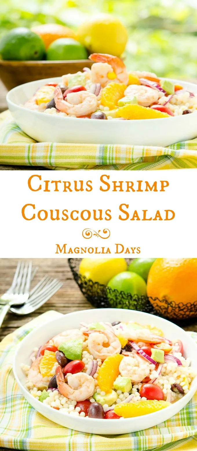 Citrus Shrimp Couscous Salad is like summer in a bowl. It's fast, light, and full of flavor.