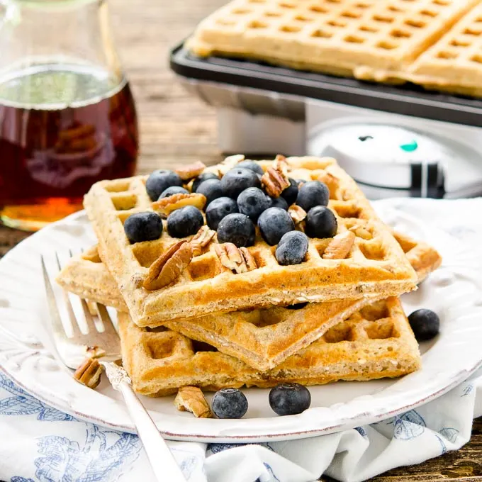 Honey Nut Oatmeal Waffles | Magnolia Days