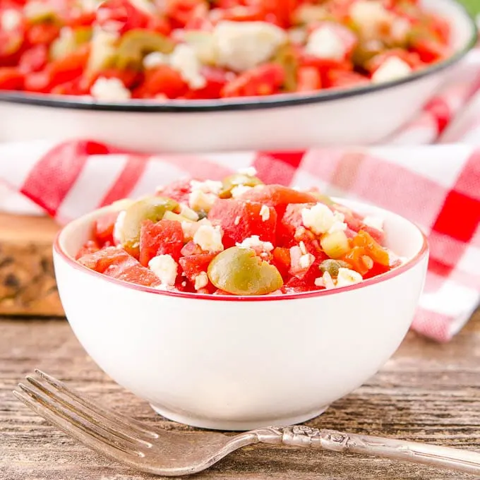 Olive Tomato Salad | Magnolia Days