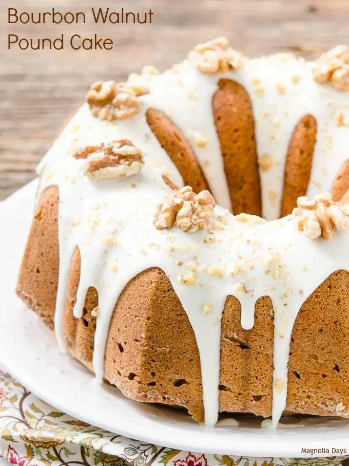 Bourbon Walnut Pound Cake | Magnolia Days