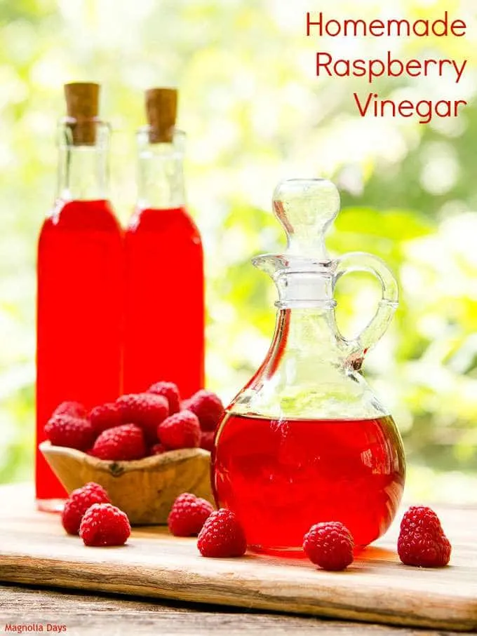 Homemade Raspberry Vinegar | Magnolia Days