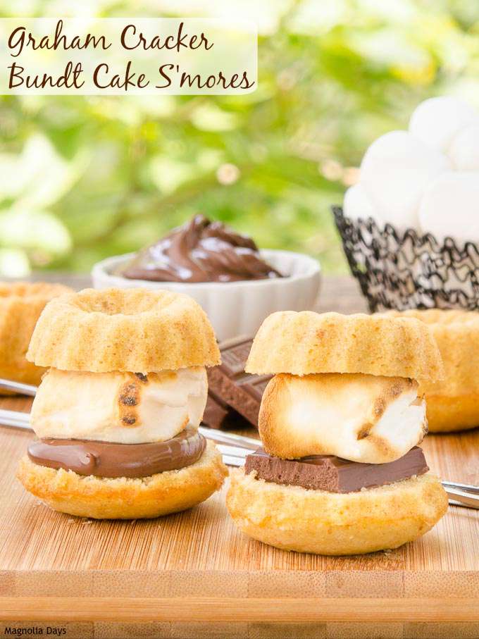 Graham Cracker Bundt Cake S'mores | Magnolia Days