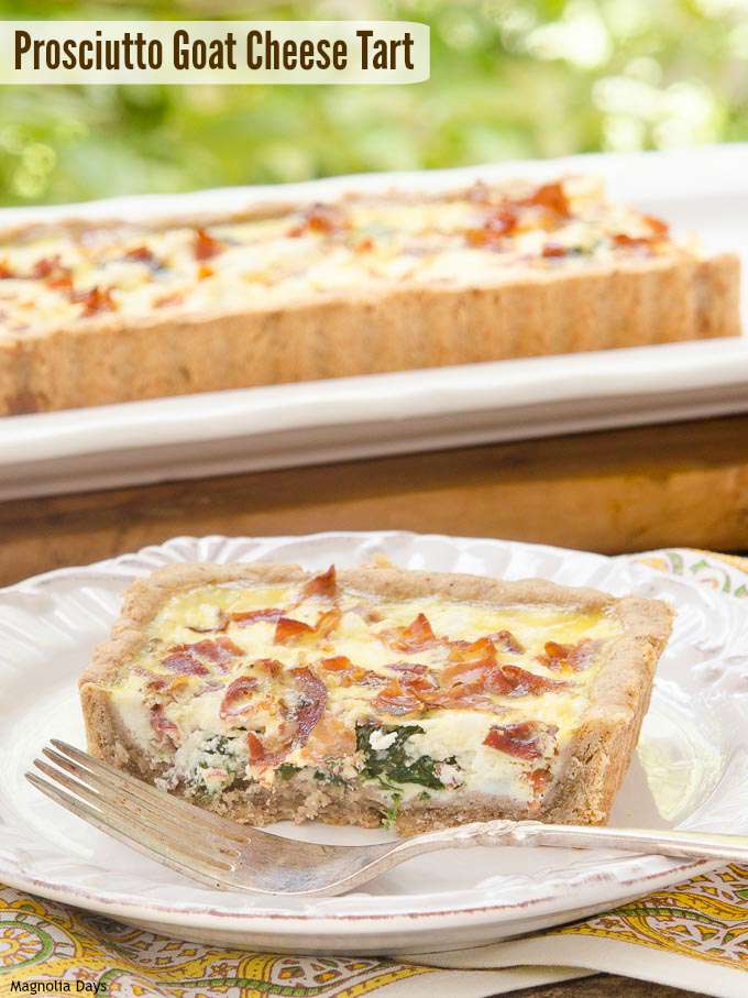 Prosciutto Goat Cheese Tart | Magnolia Days