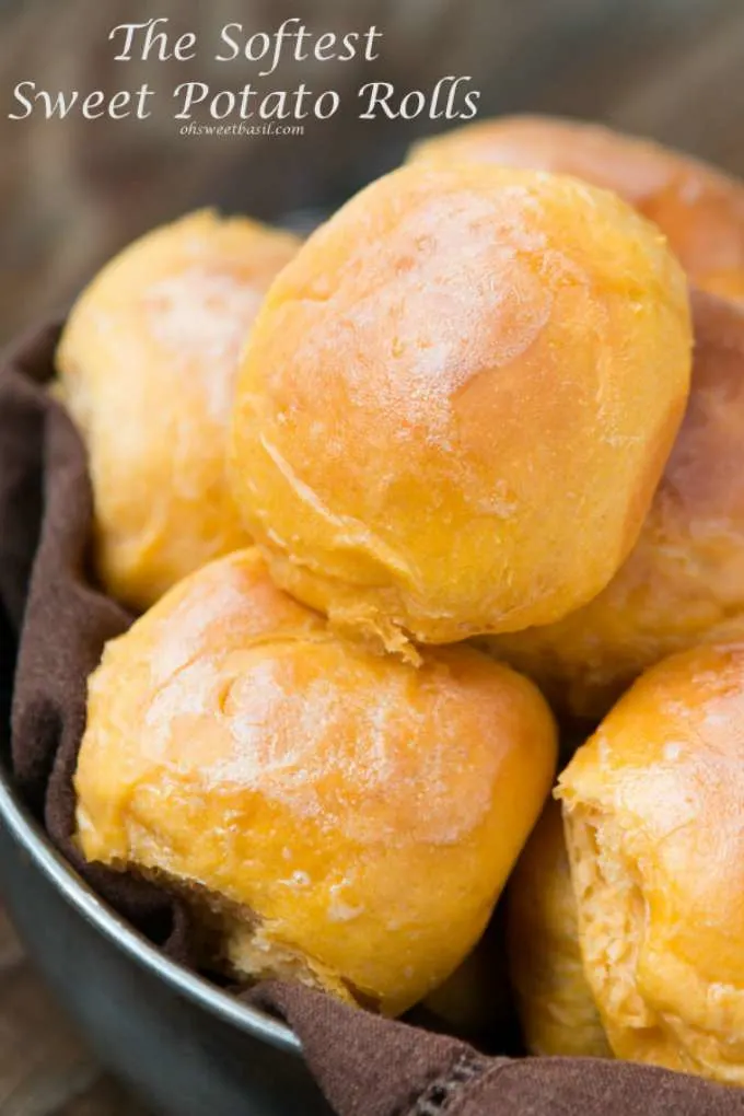 Homemade Sweet Potato Rolls by Oh, Sweet Basil