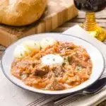 Szegediner Gulasch (German Sauerkraut Beef Goulash) | Magnolia Days