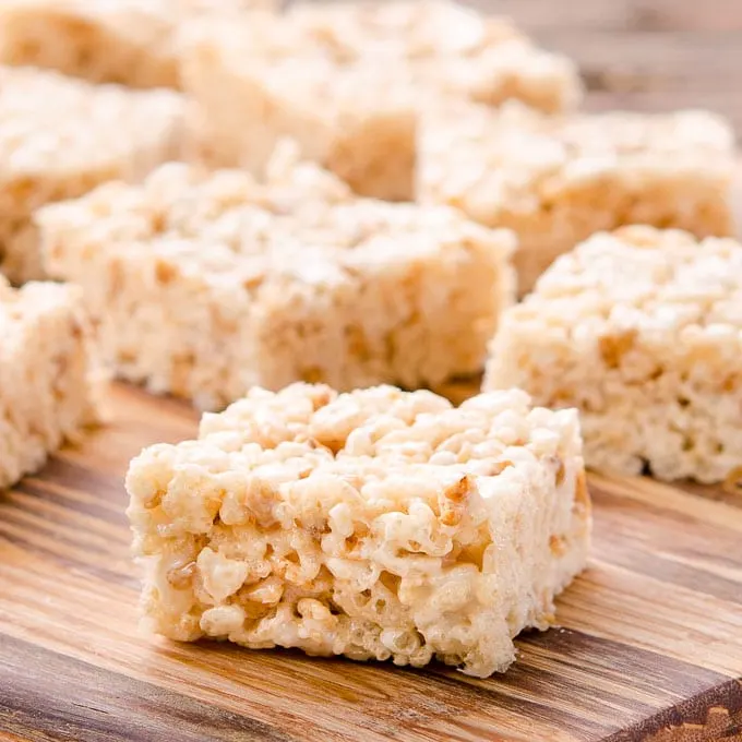 Toffee Chip Rice Krispie Treats - Magnolia Days