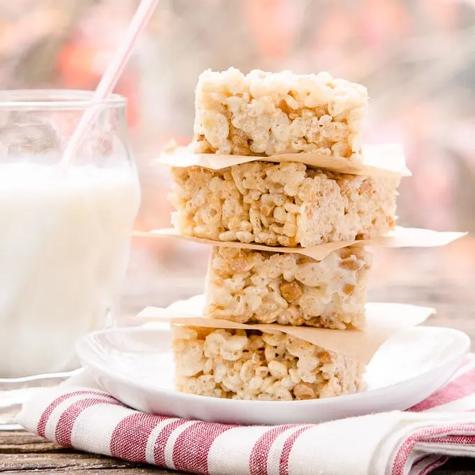 Toffee Chip Rice Krispie Treats | Magnolia Days