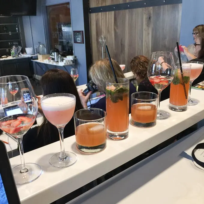 Florida Strawberry Mixology Session Cocktails