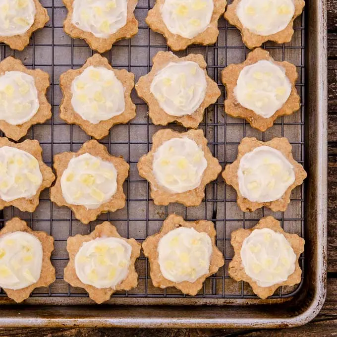 Frosted Pineapple Shortbread Cookies - Magnolia Days