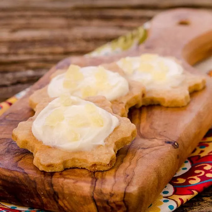 Frosted Pineapple Shortbread Cookies | Magnolia Days