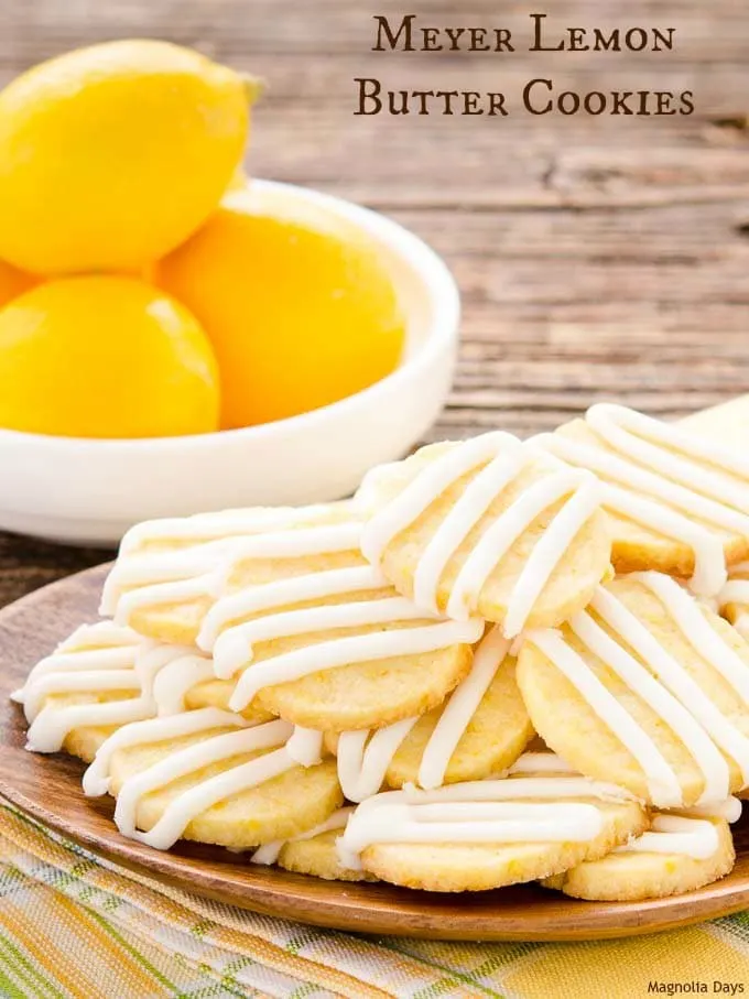 Meyer Lemon Butter Cookies are a delightful sweet treat. They are slice and bake cookies with a rich, buttery, and bright lemon flavor.