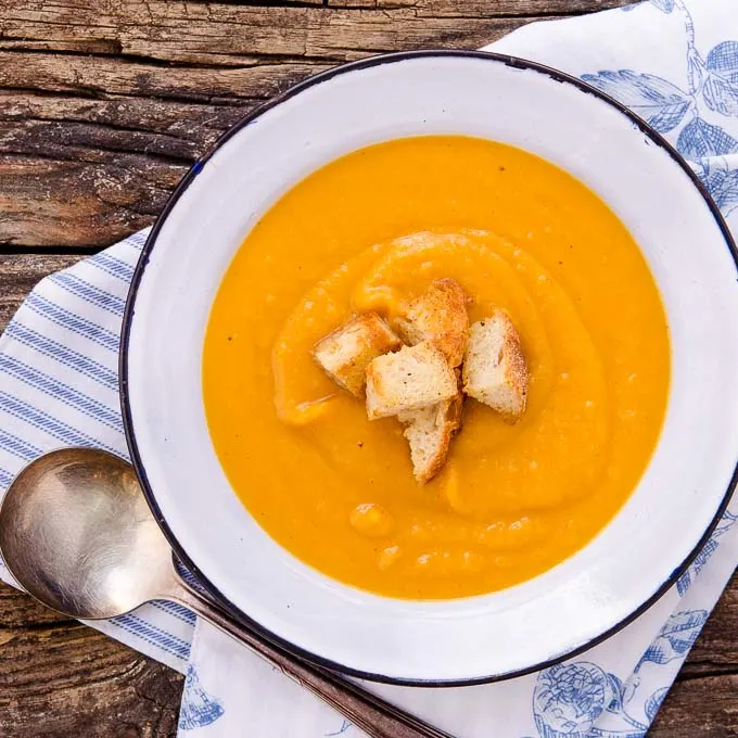Roasted Sweet Potato Soup | Magnolia Days