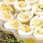 Tarragon Goat Cheese Deviled Eggs | Magnolia Days